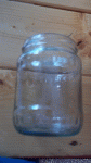 580 ml-es üveg,facett