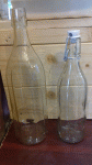 0,5 l-es csatos,szögletes üveg (pálinkás)